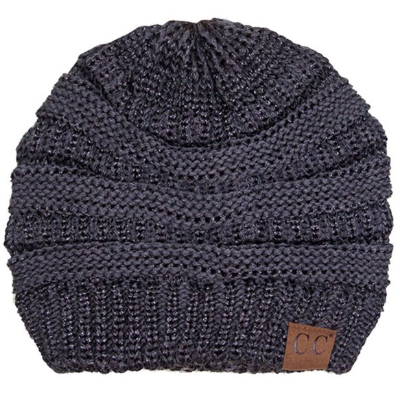 C.C 3pc Metallic Knit Beanie Gloves Scarves Set main image 4